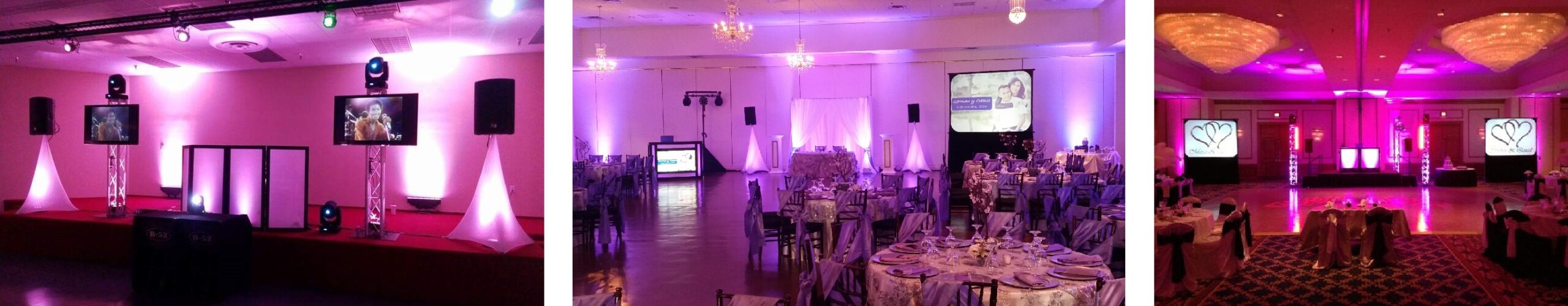 Houston Weddings, Weddings in Houston, Houston Audio Visual, Video Projection, Rear Screen Projection, Flat Screen TVs, Up lights, Awesome Music Entertainment, Awesome Event Pros, Awesome Lighting Decor, AME DJs, Sonido DJ Sammy de Houston